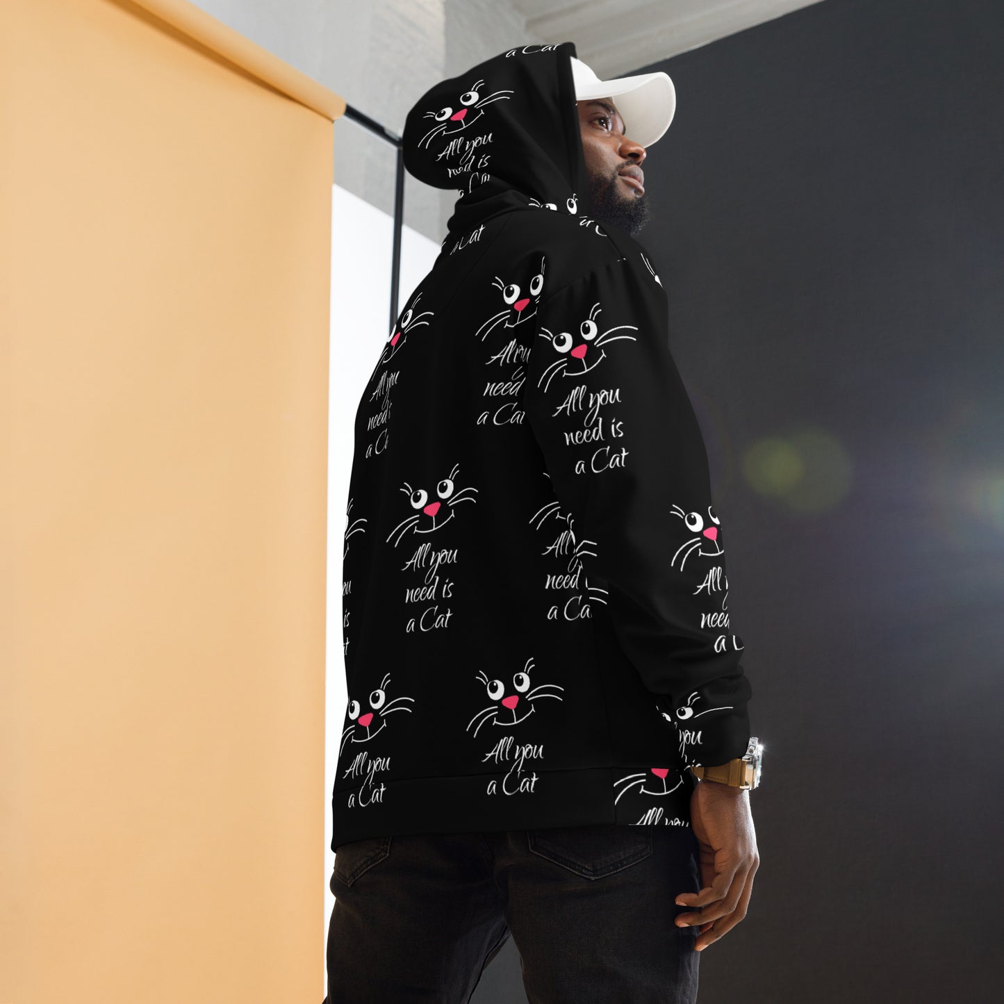 All-Over Print Unisex Hoodie/All-I-Need-Is-A-Cat