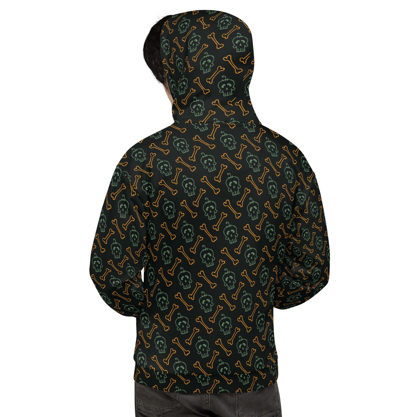 All-Over Print Unisex Hoodie/Bones-Skulls