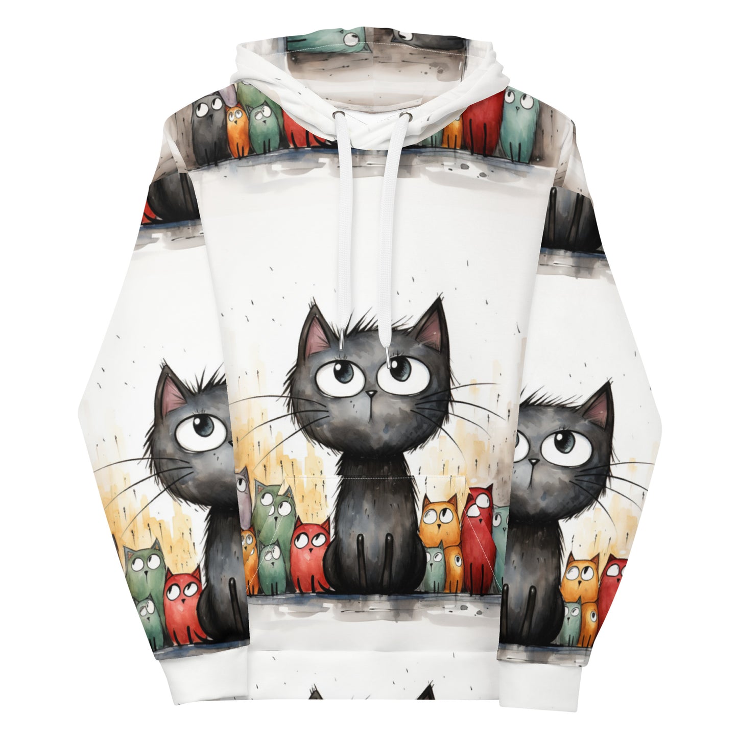 All-Over Print Unisex Hoodie/Art-Funny-Cat