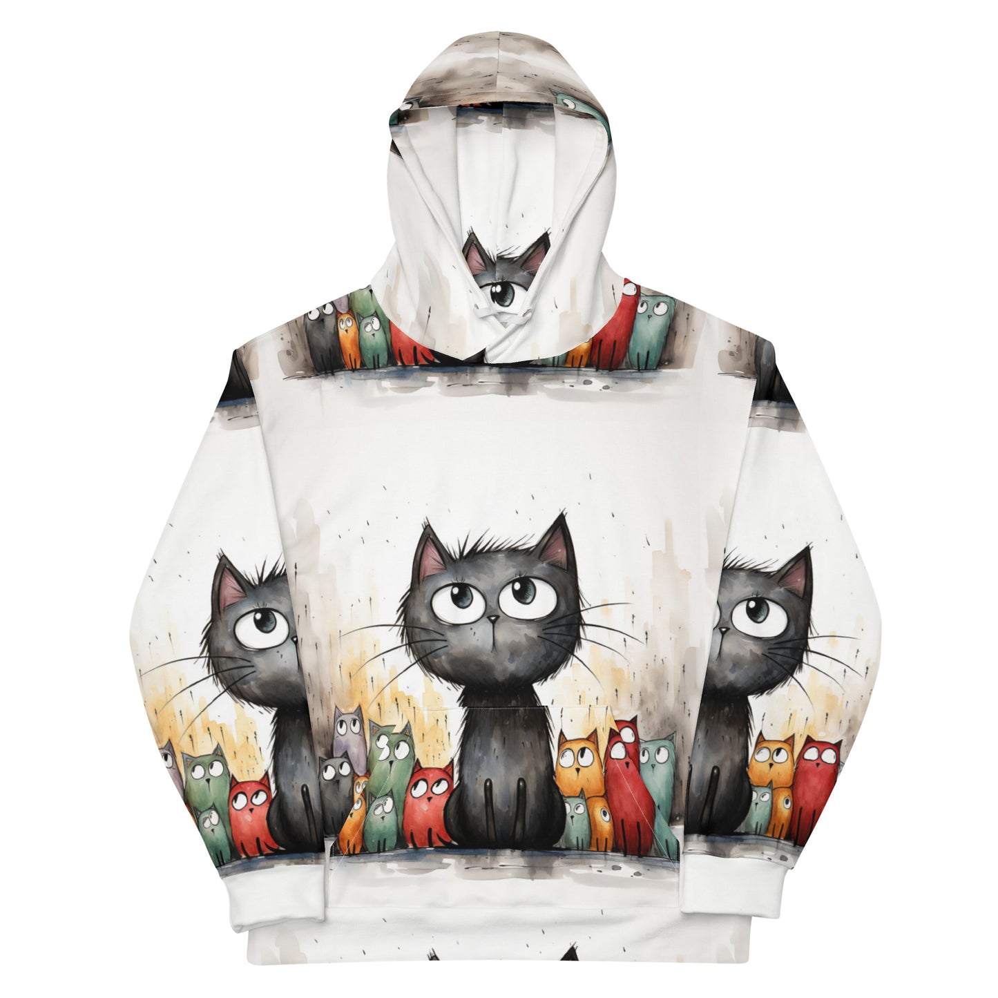 All-Over Print Unisex Hoodie/Art-Funny-Cat