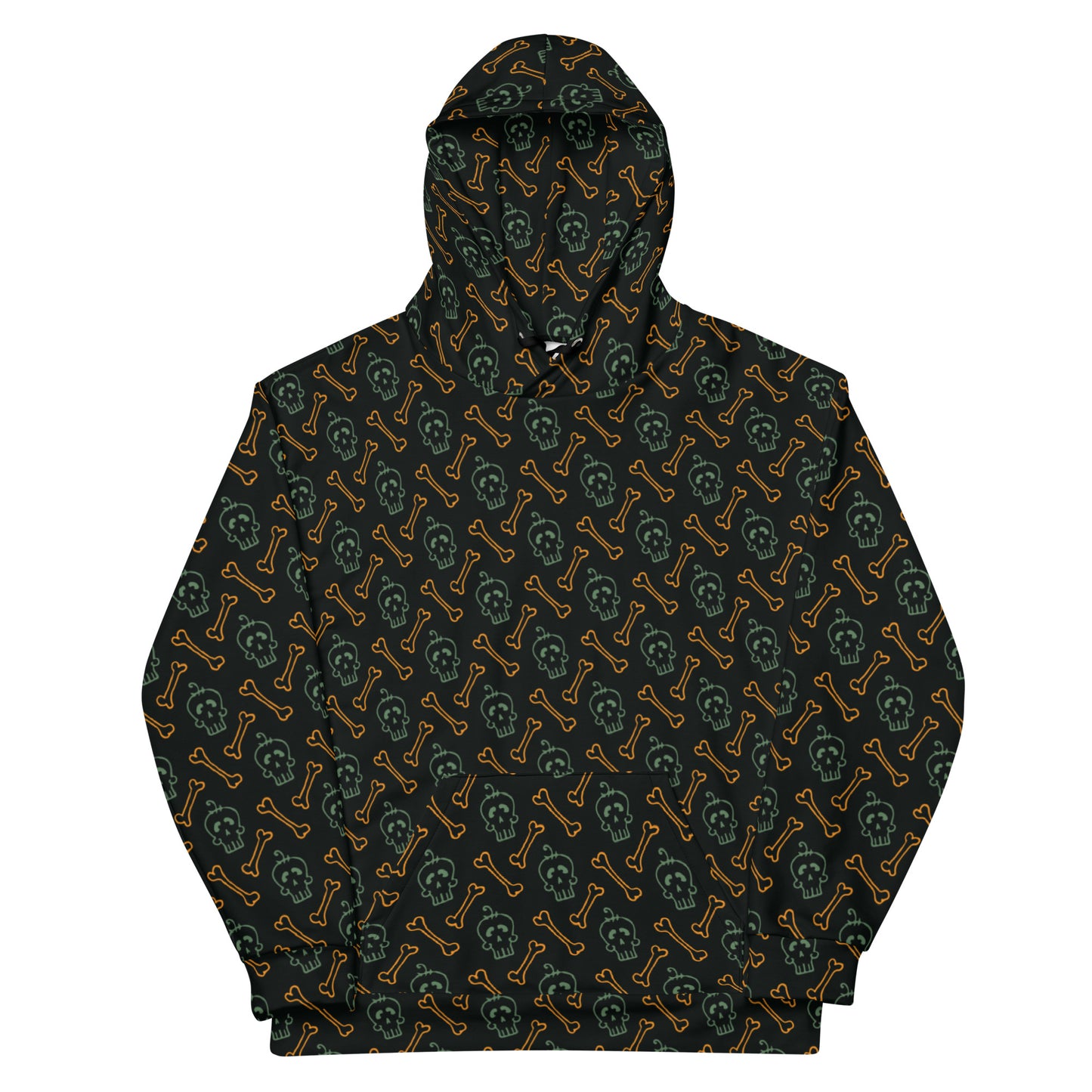 All-Over Print Unisex Hoodie/Bones-Skulls