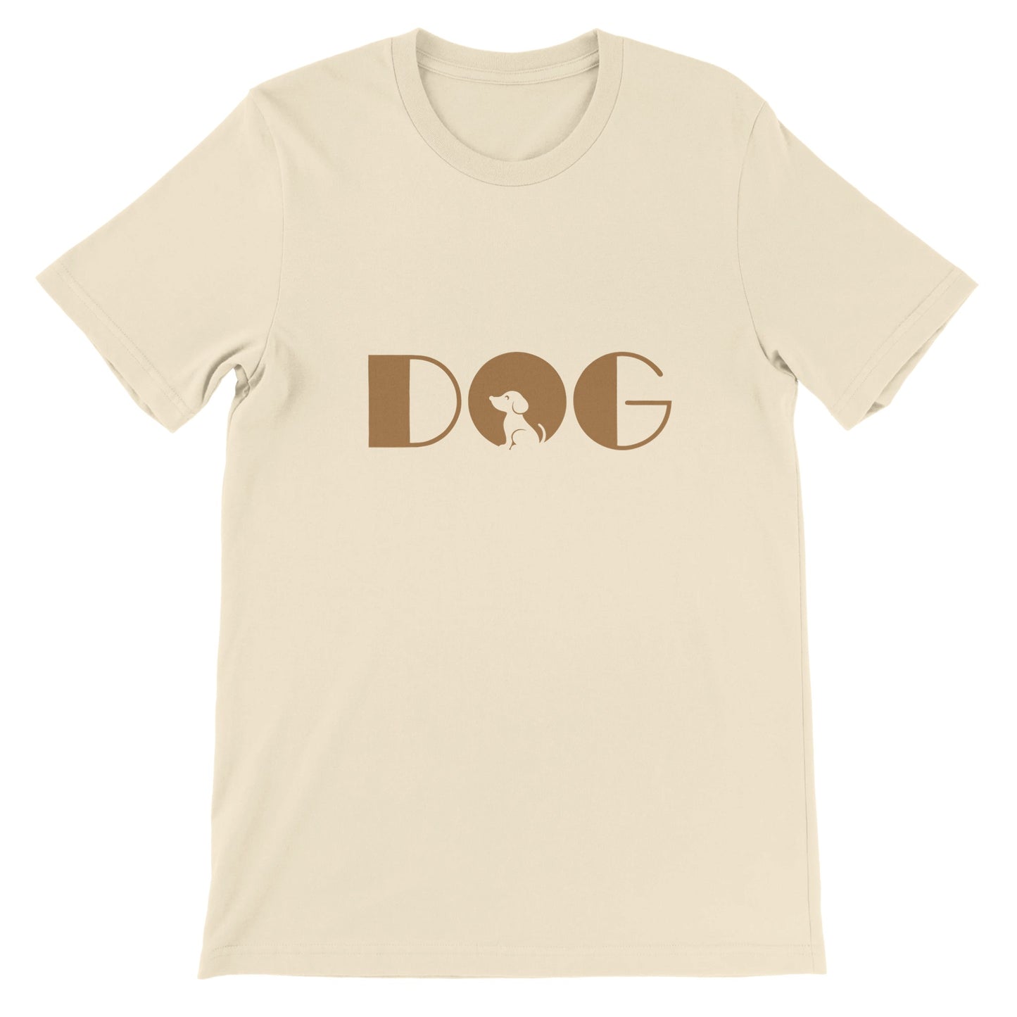 Budget Unisex Crewneck T-Shirt/Hund-Gold