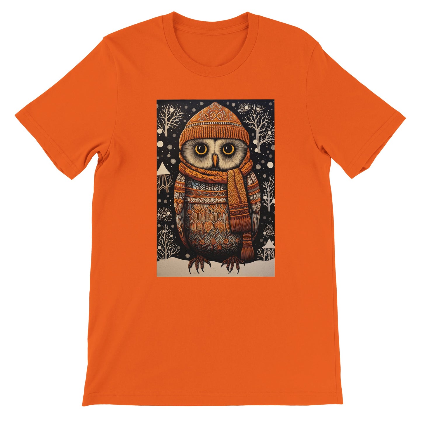 Budget Unisex Crewneck T-shirt/Owl-Winter