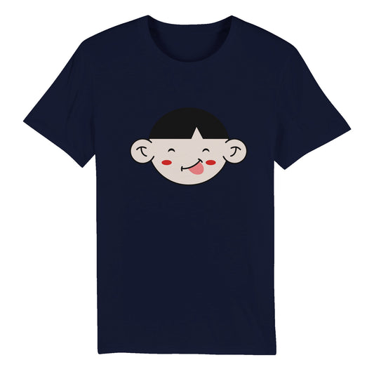 100% Organic Unisex T-shirt/Funny-Face-And-Red-Chicks