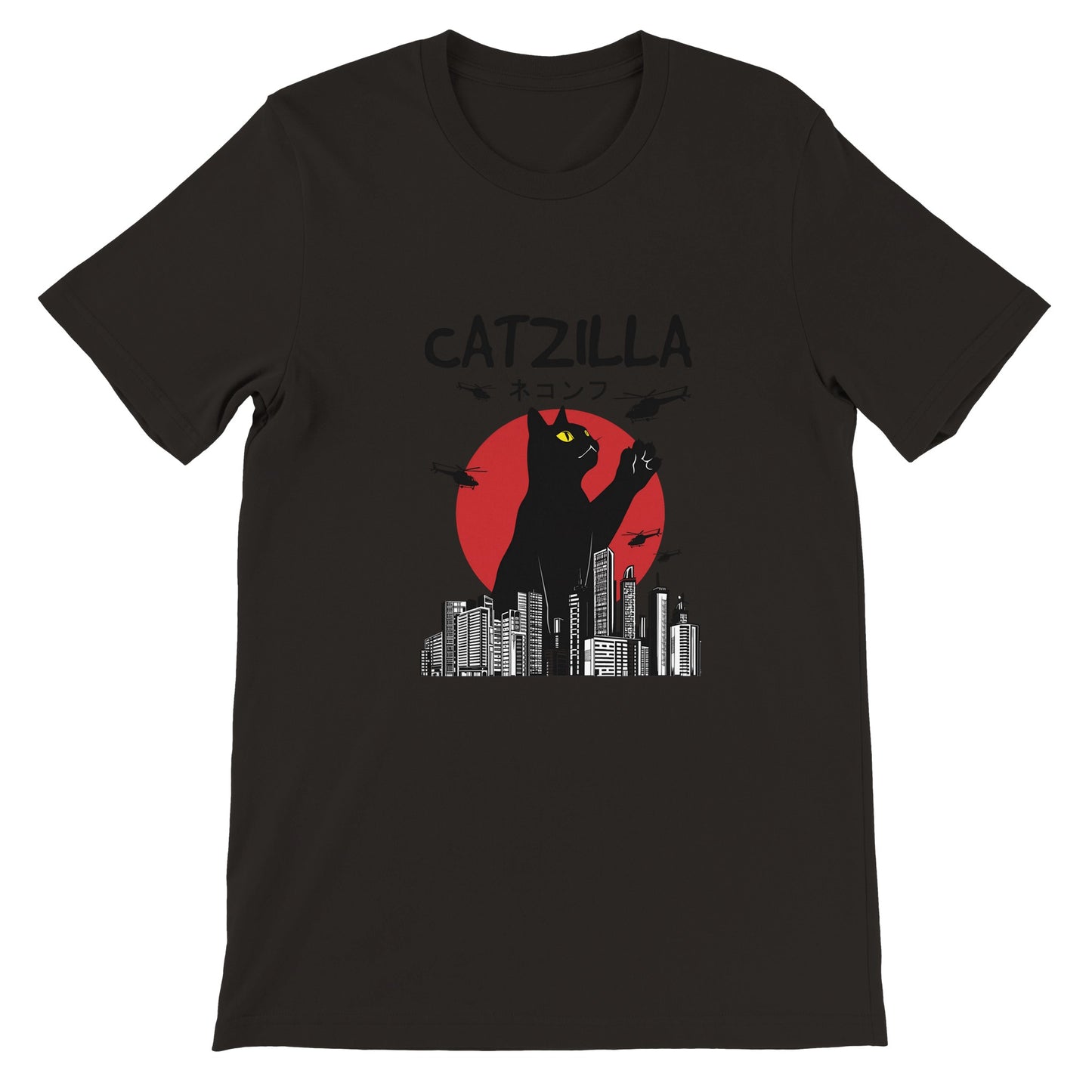 Budget Unisex Crewneck T-shirt/Catzilla