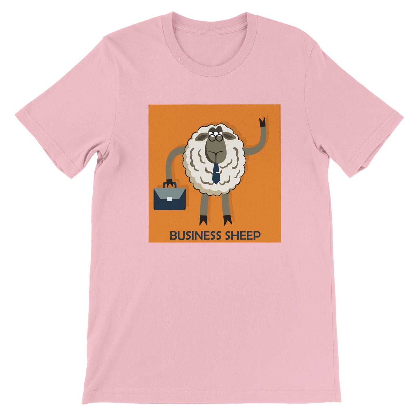 Budget Unisex Crewneck T-shirt/Businnes-Sheep