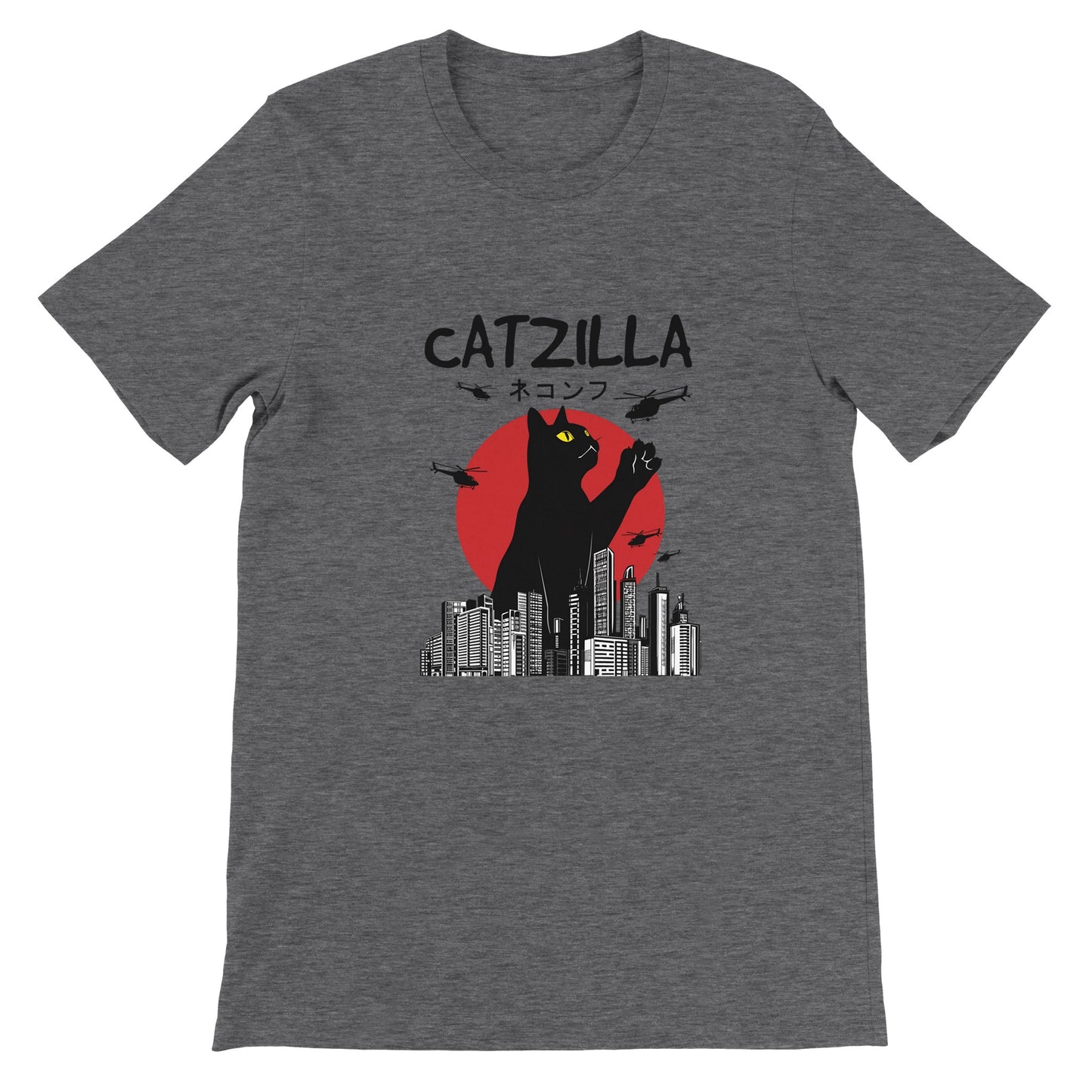 Budget Unisex Crewneck T-shirt/Catzilla