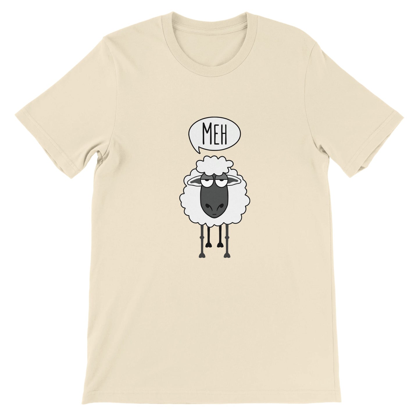 Budget Unisex Crewneck T-shirt/Sheep-Meh