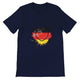Budget Unisex Crewneck T-shirt/Heart-Vintage-Flag-Germany - Enet Images
