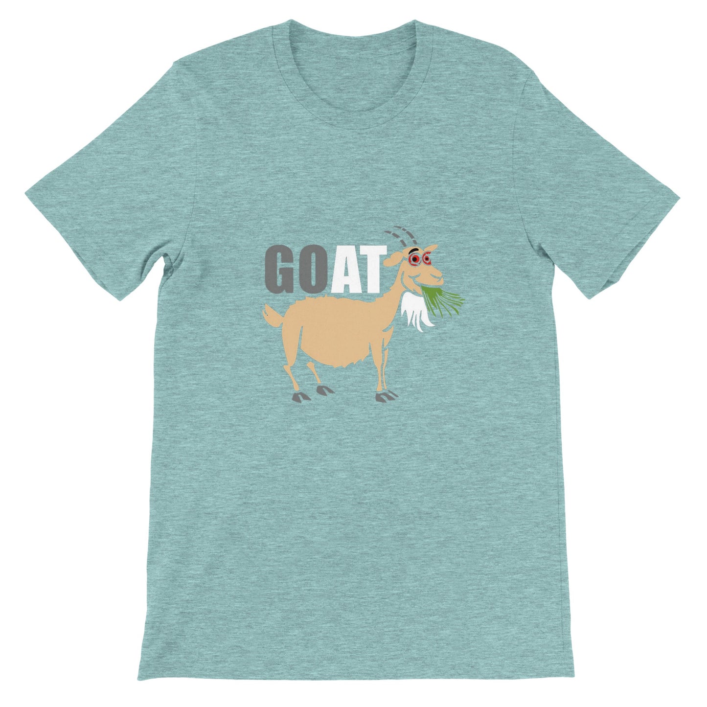 Budget Unisex Crewneck T-shirt/Goat-Grass