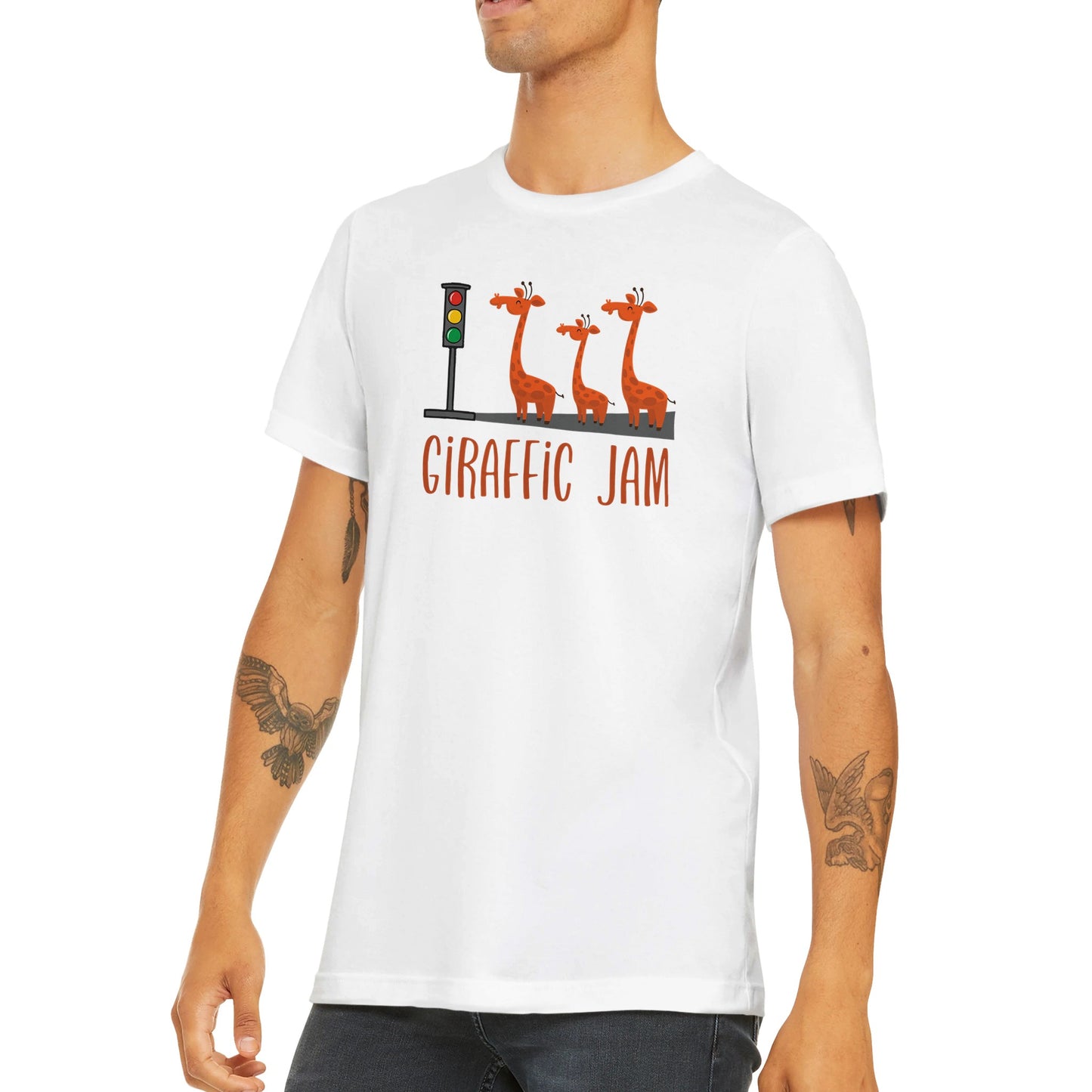 Budget Unisex Crewneck T-shirt/Giraffic-Jam