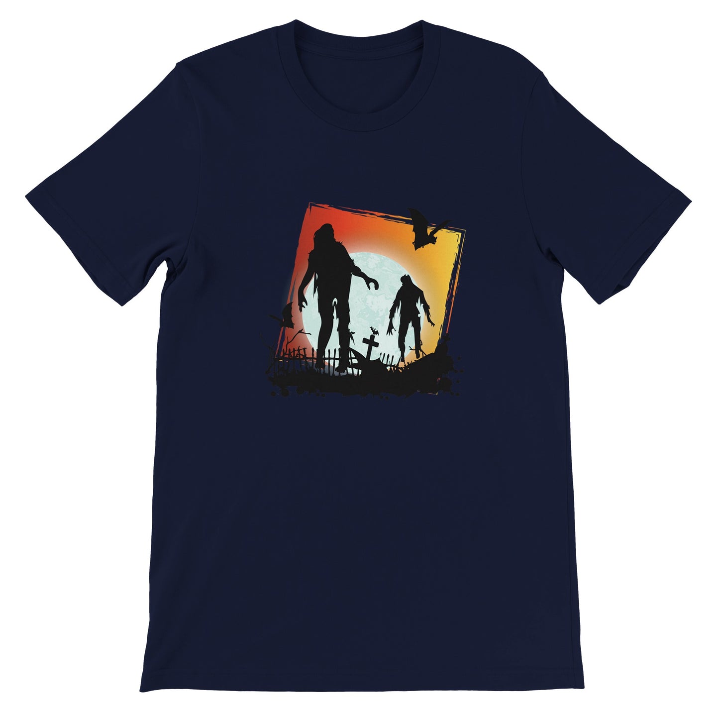 Budget Unisex Crewneck T-shirt/Zombie-Night