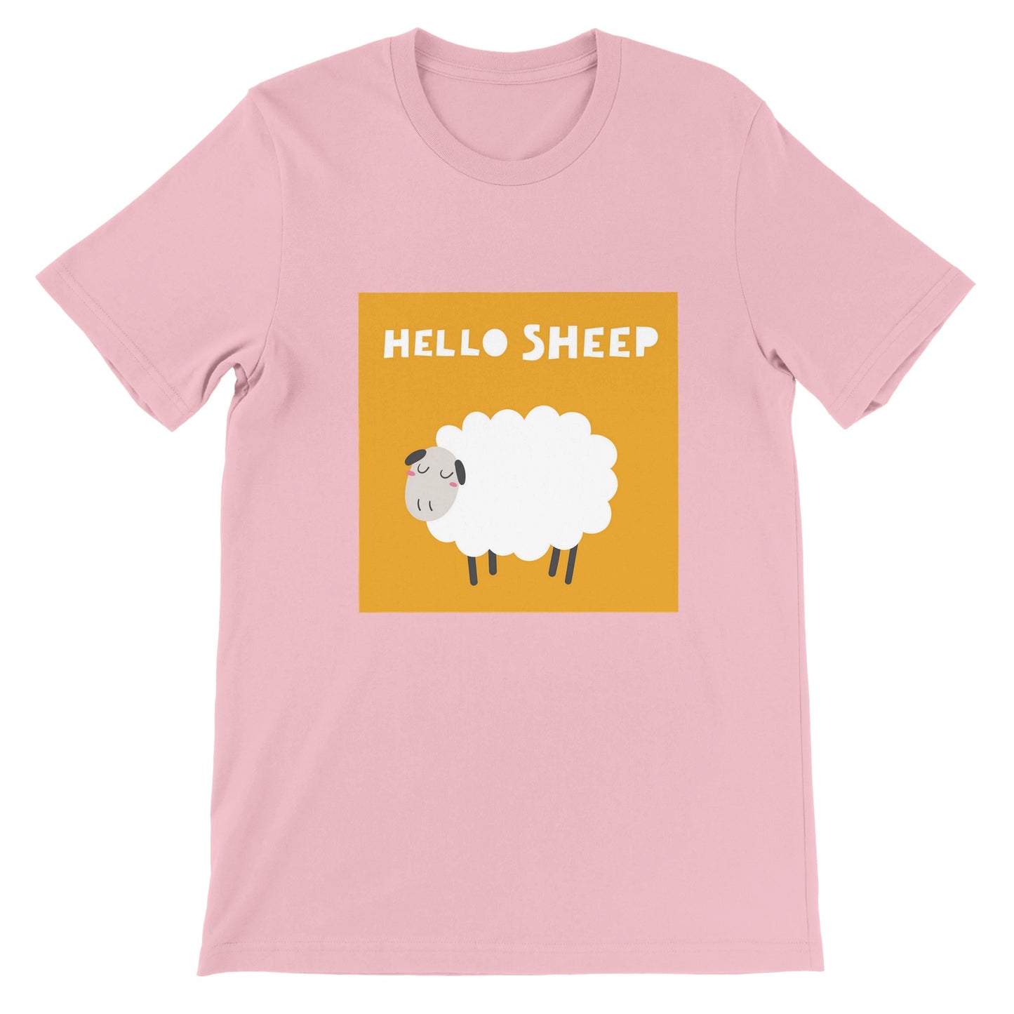 Budget Unisex Crewneck T-shirt/Hello-Sheep