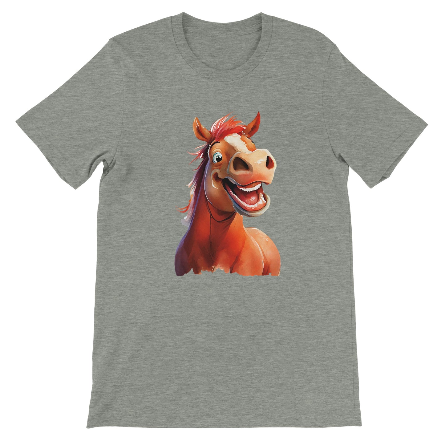 Budget Unisex Crewneck T-shirt/Happy-Horse