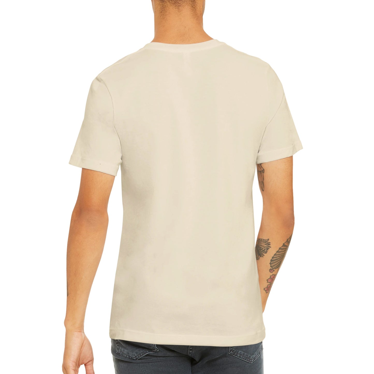 Günstiges Unisex Crewneck T-Shirt/Was