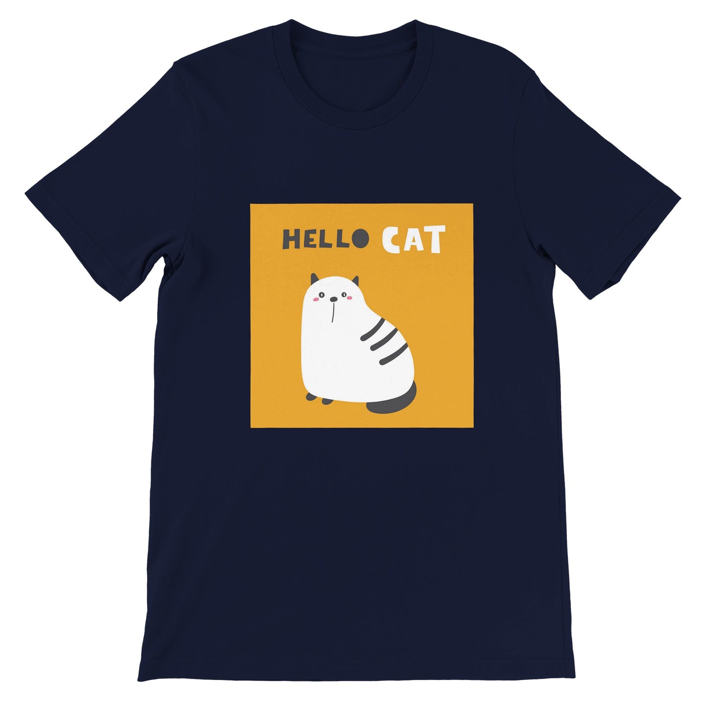 Budget Unisex Crewneck T-shirt/Hello-Cat