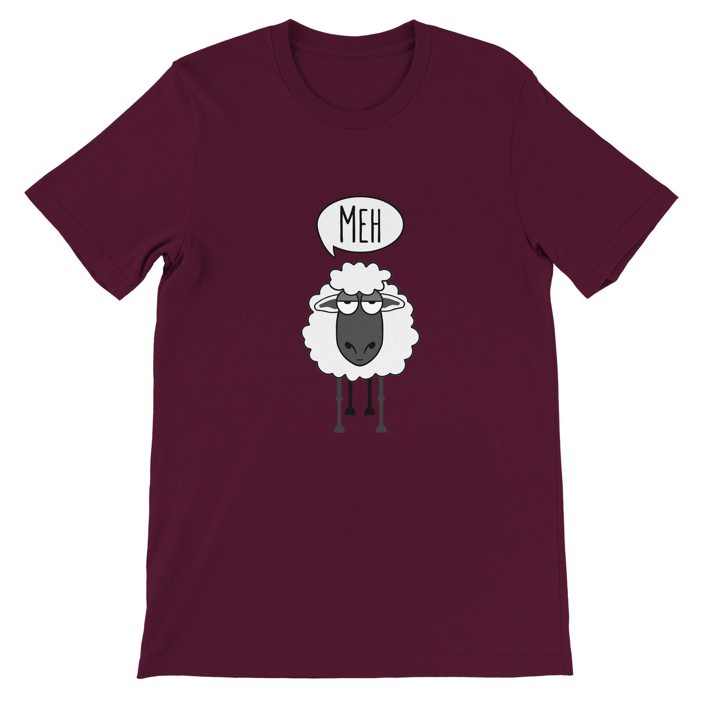 Budget Unisex Crewneck T-shirt/Sheep-Meh