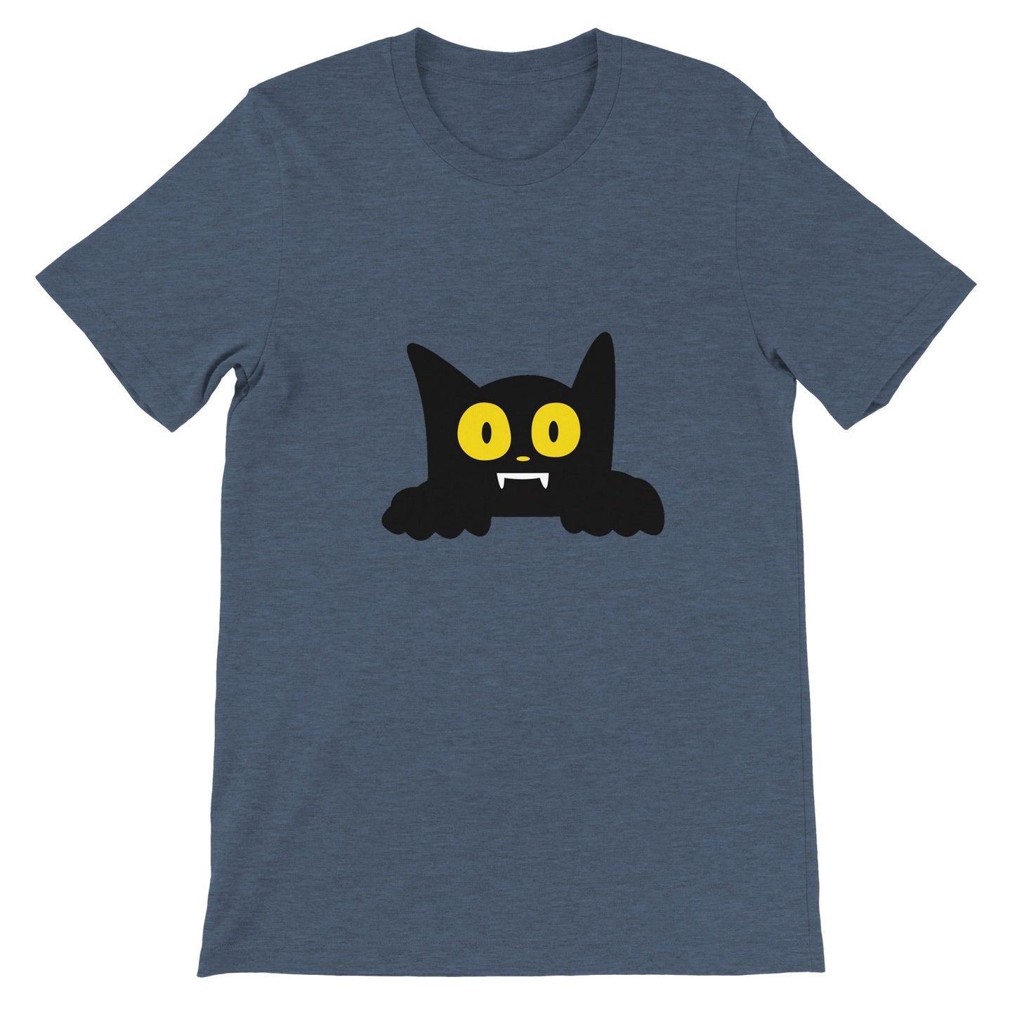 Budget Unisex Crewneck T-shirt/Cat-Halloween