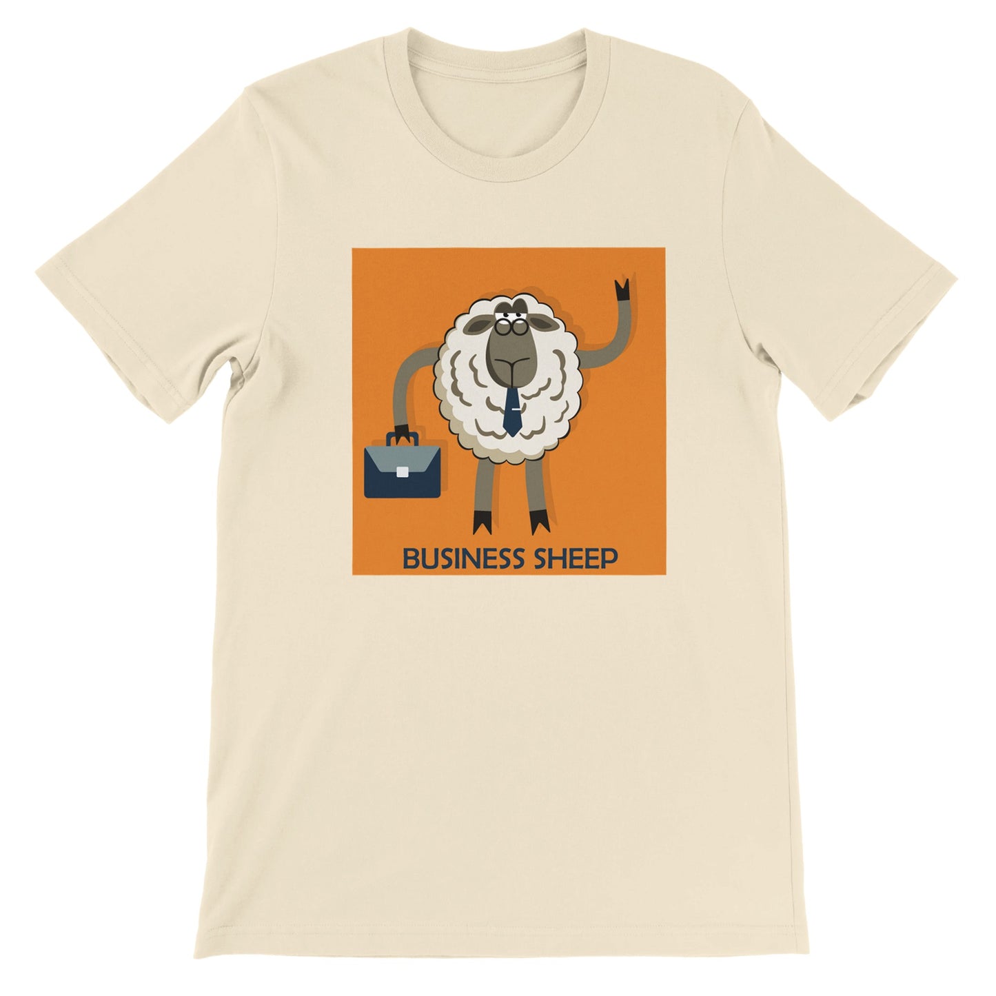 Budget Unisex Crewneck T-shirt/Businnes-Sheep