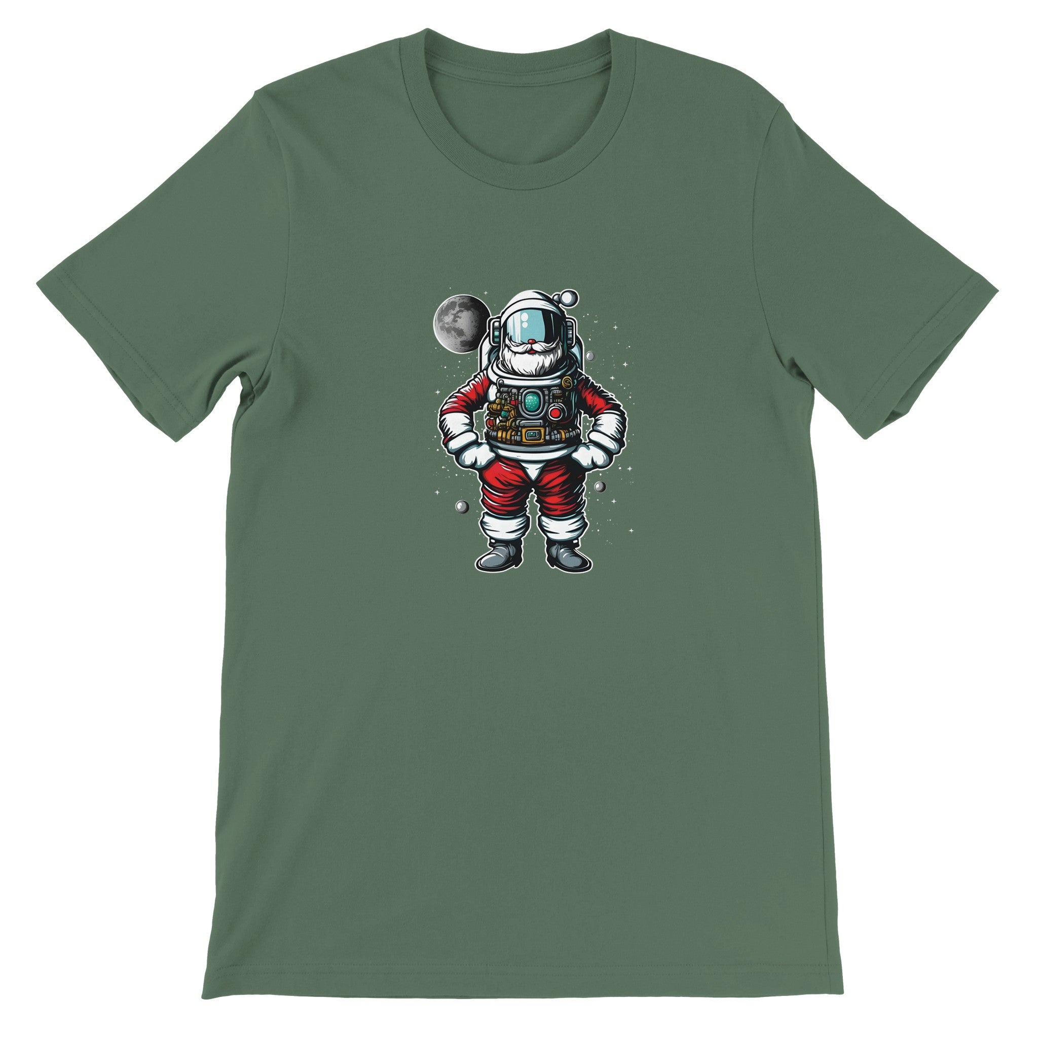 Budget Unisex Crewneck T-shirt/Santa-Astronaut - Enet Images