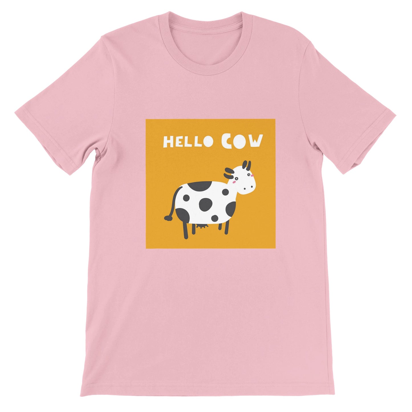 Budget Unisex Crewneck T-shirt/Hello-Cow