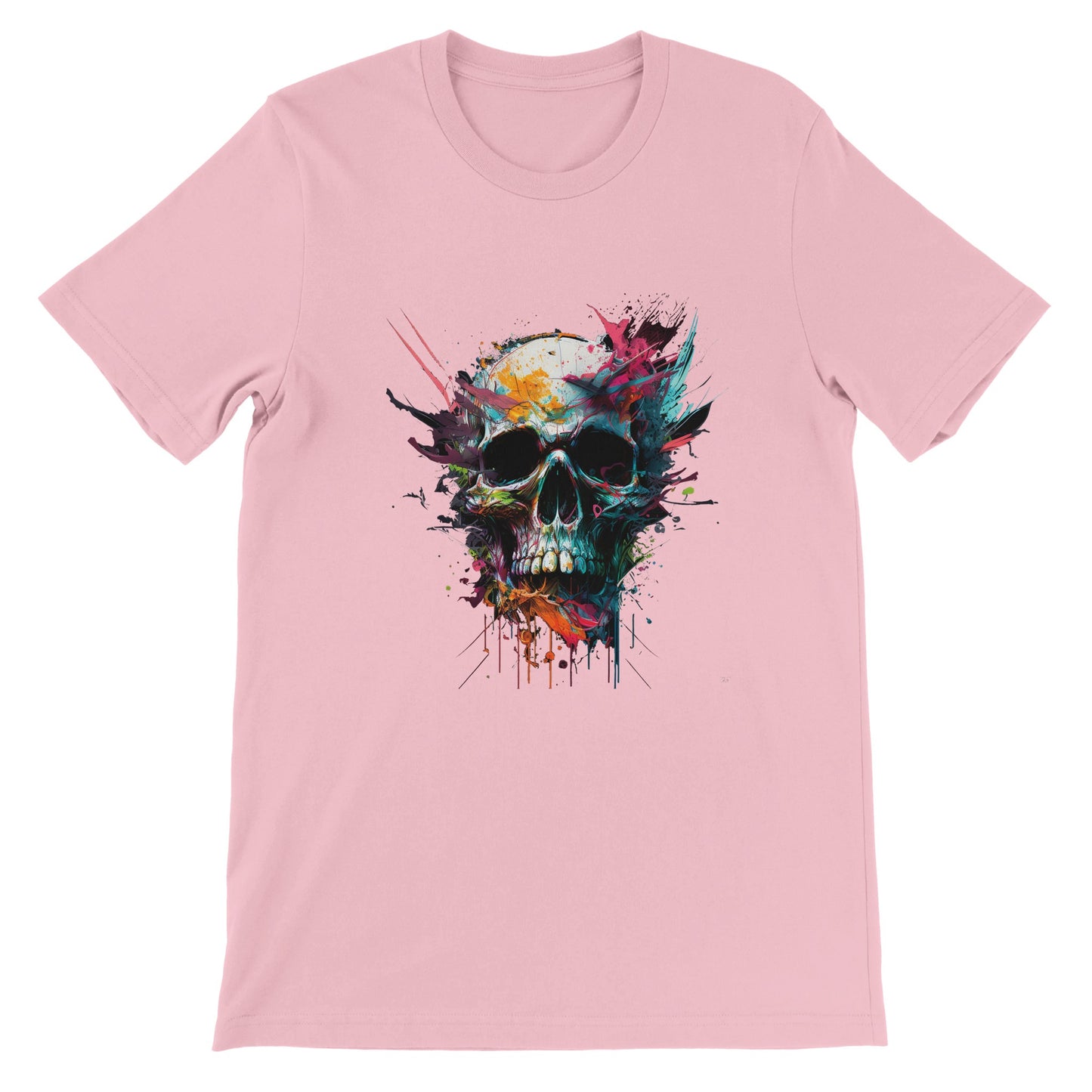 Budget Unisex Crewneck T-shirt/Skull-Art