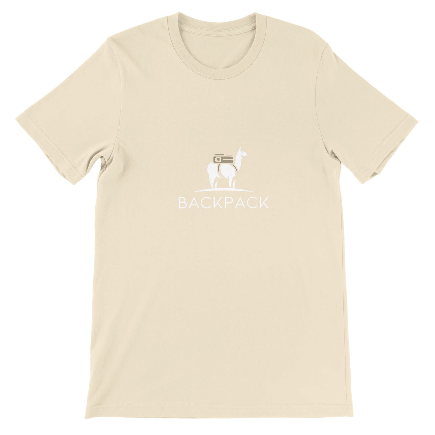 Budget Unisex Crewneck T-shirt/Lama-Backpack