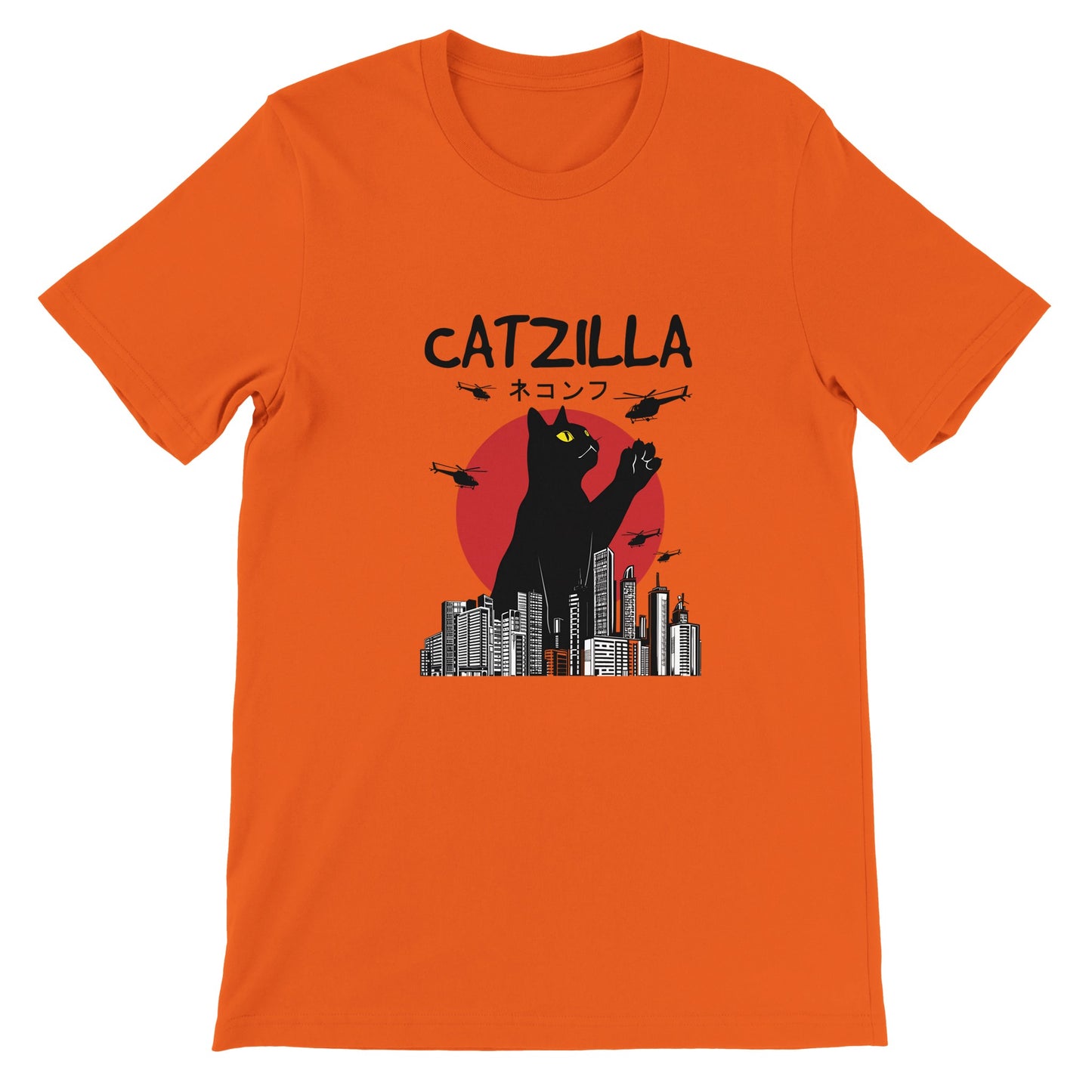 Budget Unisex Crewneck T-shirt/Catzilla