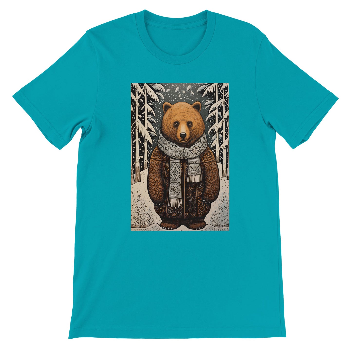 Budget Unisex Crewneck T-shirt/Bear-Winter