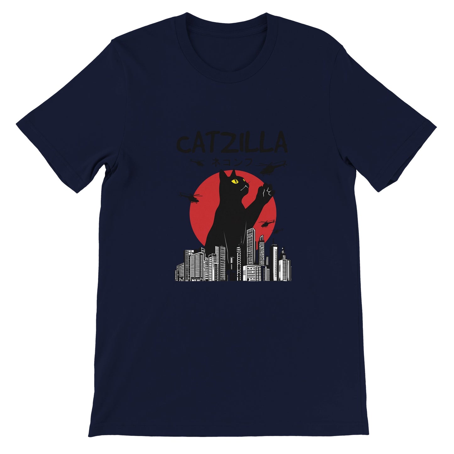 Budget Unisex Crewneck T-shirt/Catzilla