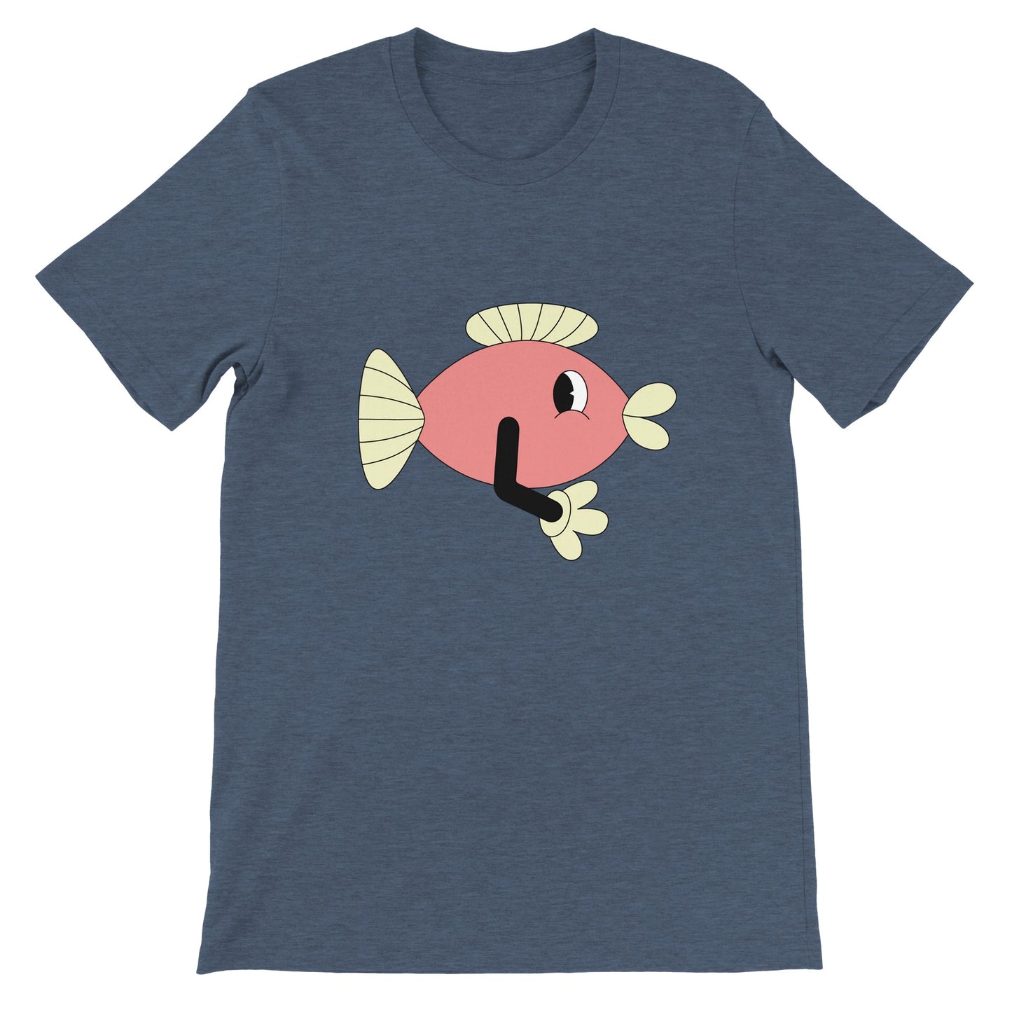 Budget Unisex Crewneck T-shirt/Funny-Fish