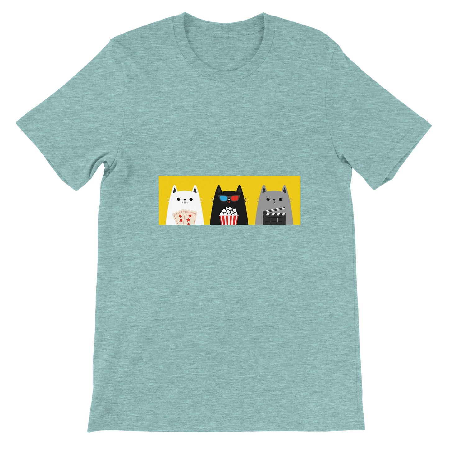 Budget Unisex Crewneck T-shirt/Three-Cats-Fellows