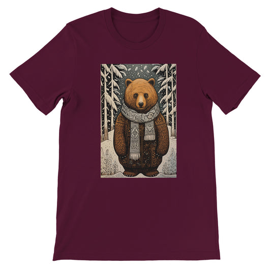 Budget Unisex Crewneck T-shirt/Bear-Winter