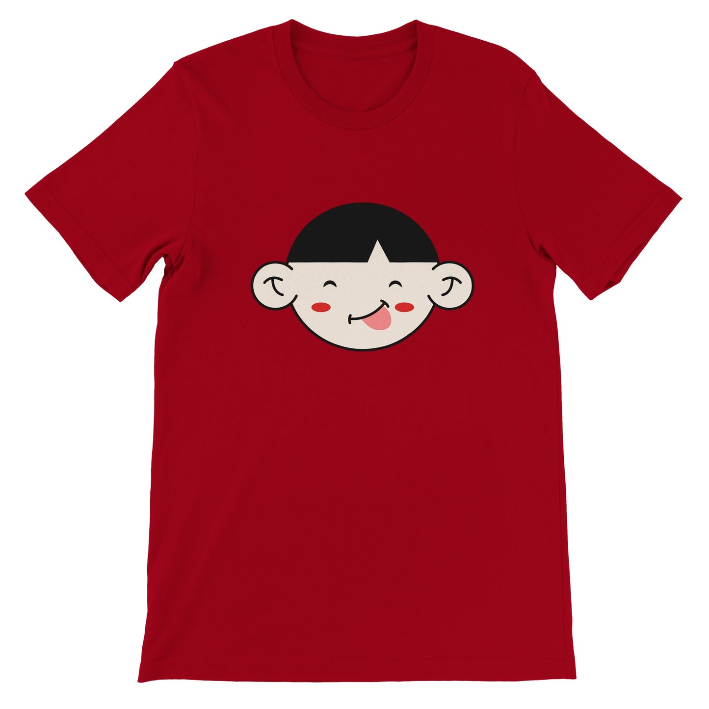 Budget Unisex Crewneck T-shirt/Funny-Face-And-Red-Chicks