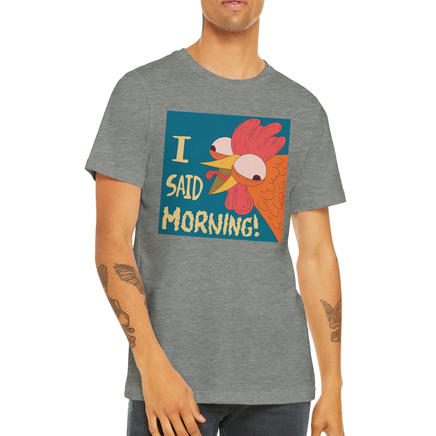 Günstiges Unisex-T-Shirt mit Rundhalsausschnitt/Said-Nothing