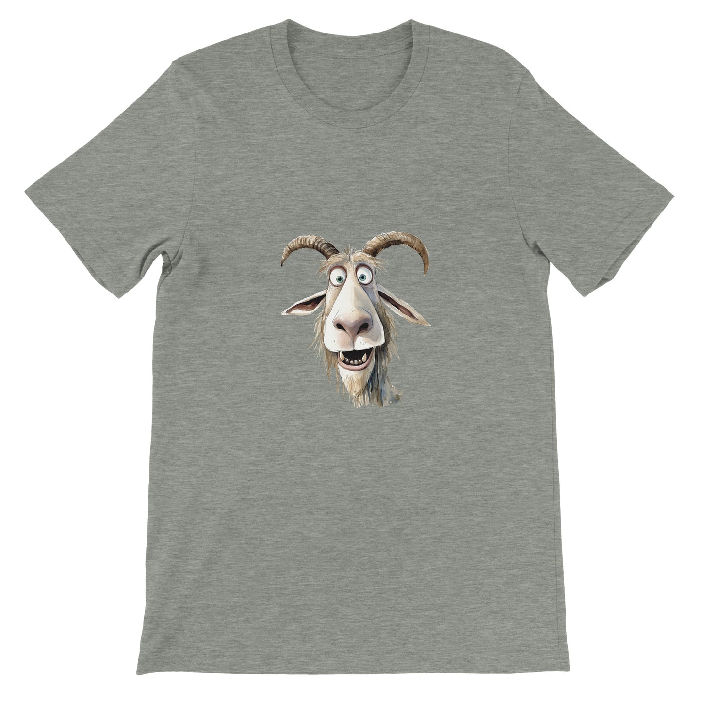 Budget Unisex Crewneck T-shirt/Funny-Goat