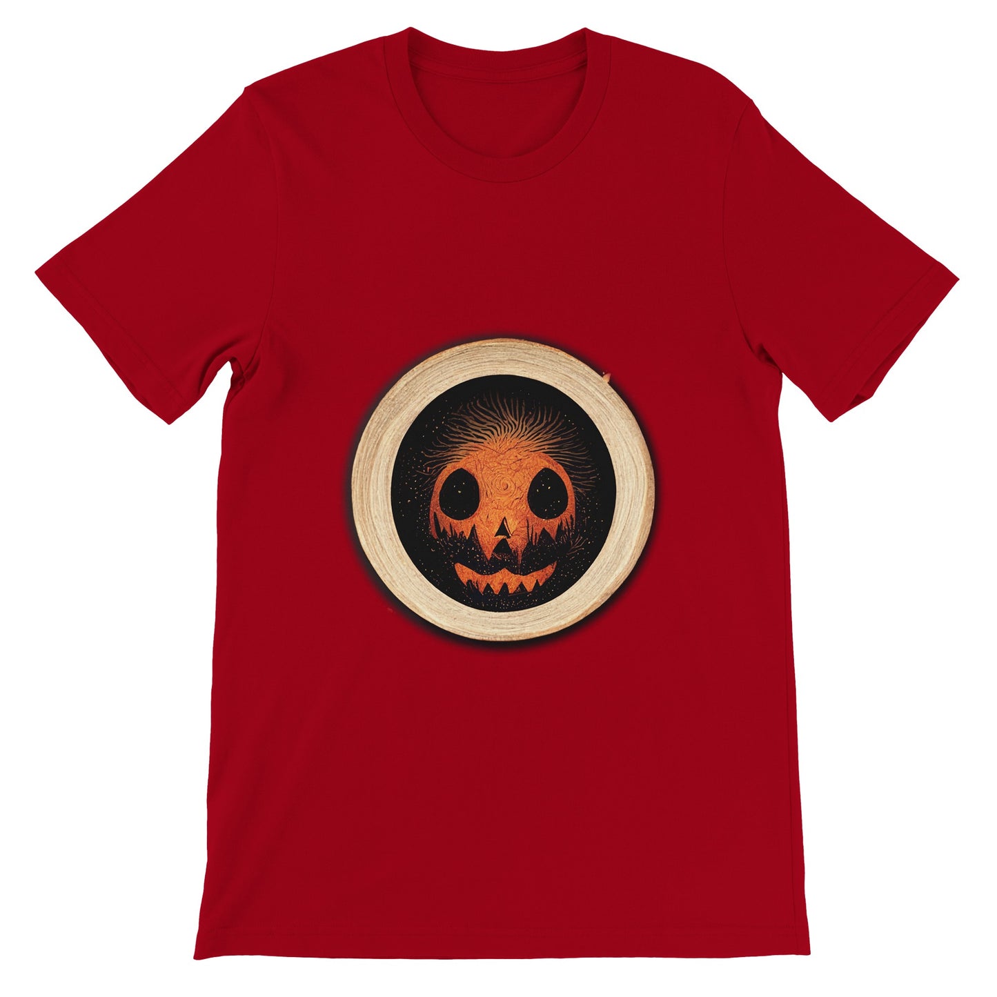 Budget Unisex Crewneck T-shirt/Halloween-Pumkin