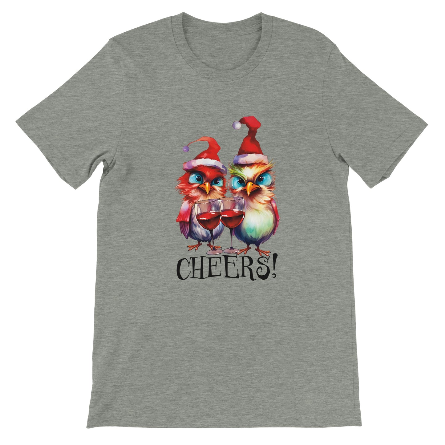 Budget Unisex Crewneck T-shirt/Angry-Birds-Cheers