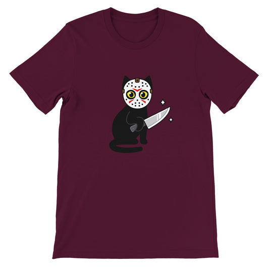 Budget Unisex Crewneck T-shirt/Cat-Killer-Halloween