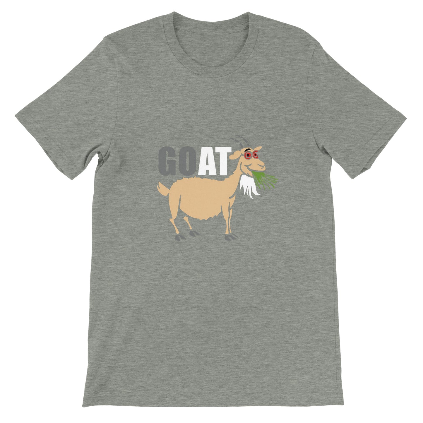 Budget Unisex Crewneck T-shirt/Goat-Grass