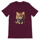 Budget Unisex Crewneck T-shirt/Cat-Glasses - Enet Images