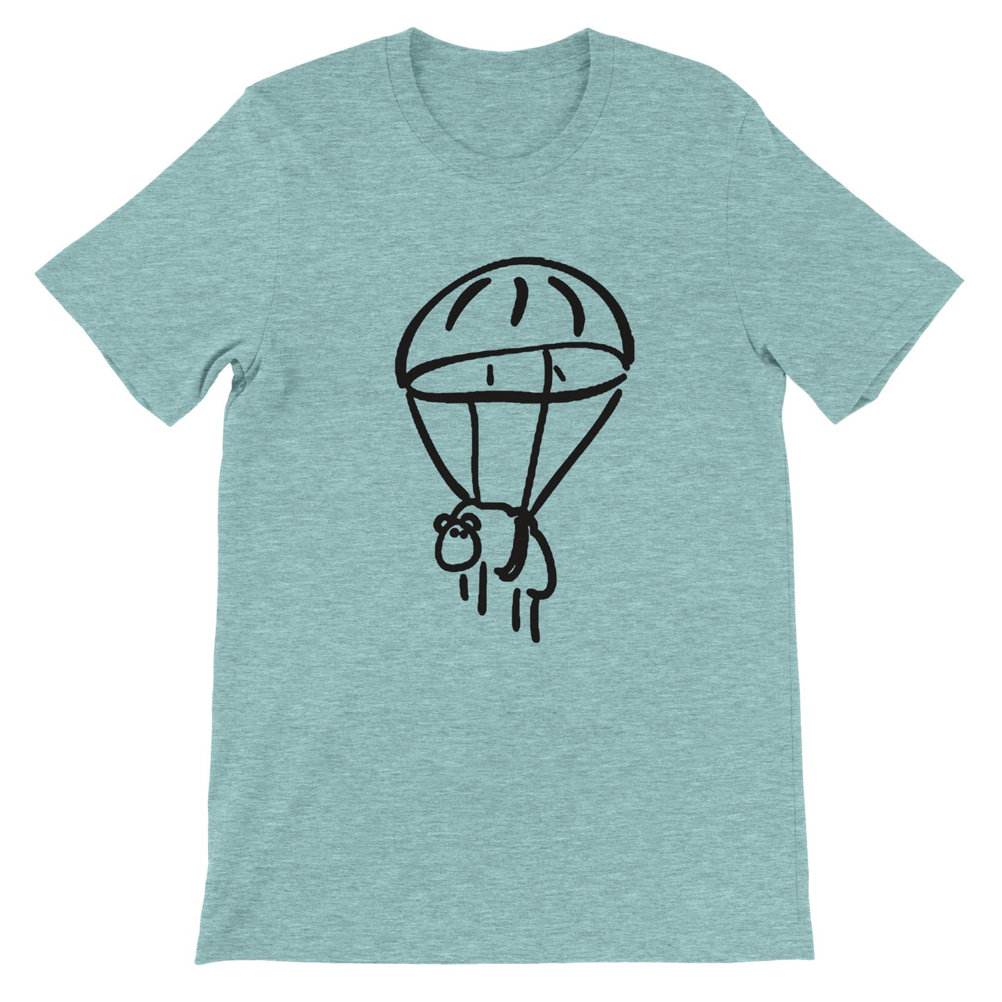 Budget Unisex Crewneck T-shirt/Sheep-Parachute