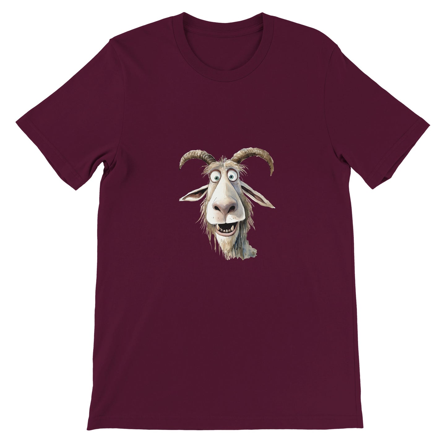 Budget Unisex Crewneck T-shirt/Funny-Goat