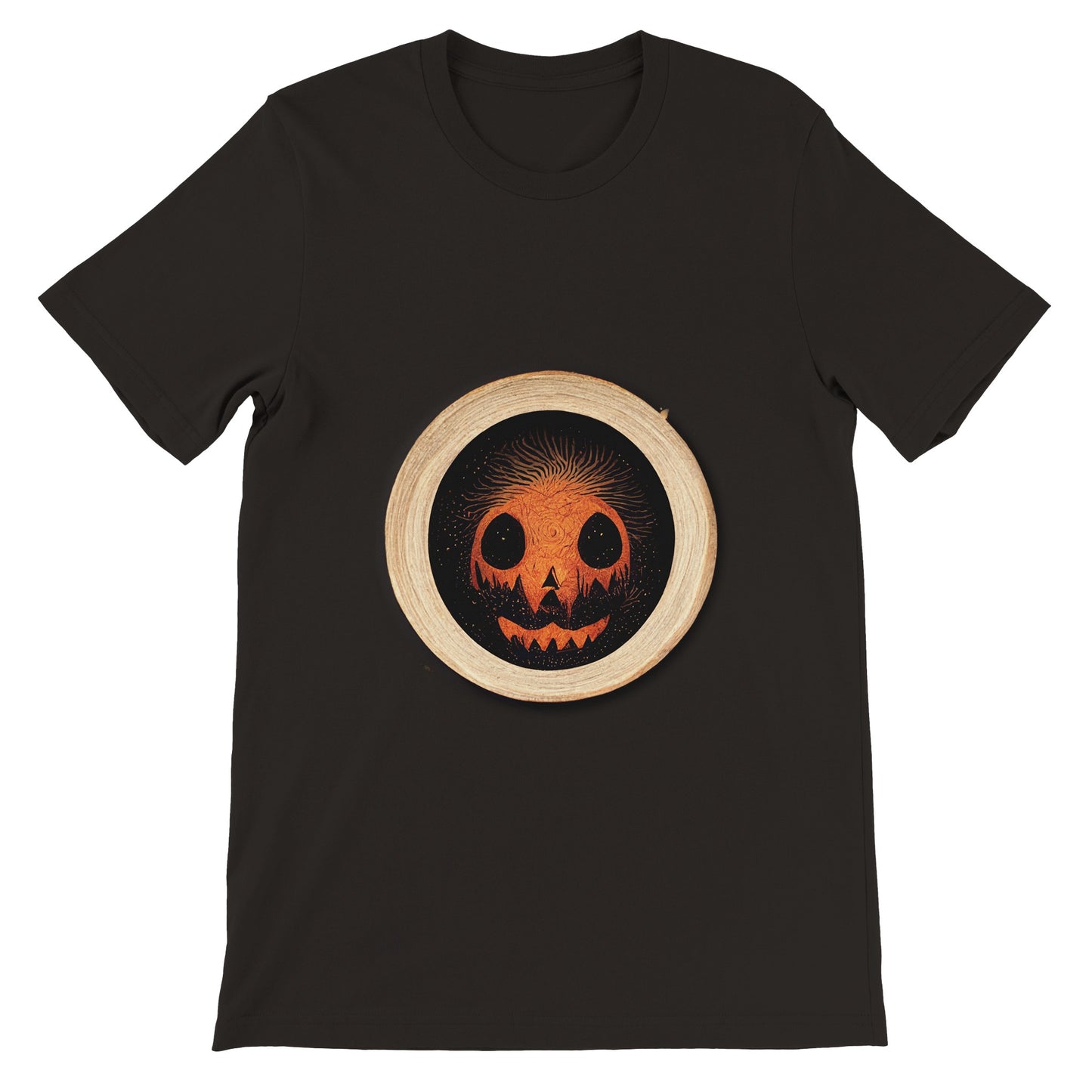 Budget Unisex Crewneck T-shirt/Halloween-Pumkin