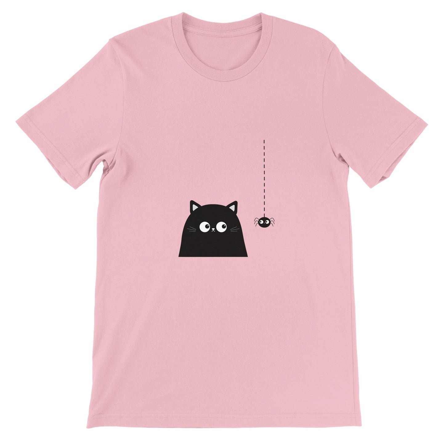 Budget Unisex Crewneck T-Shirt/Katze-Spinne