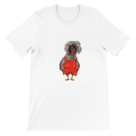 Günstiges Unisex Rundhals-T-Shirt/Chicken-Lady
