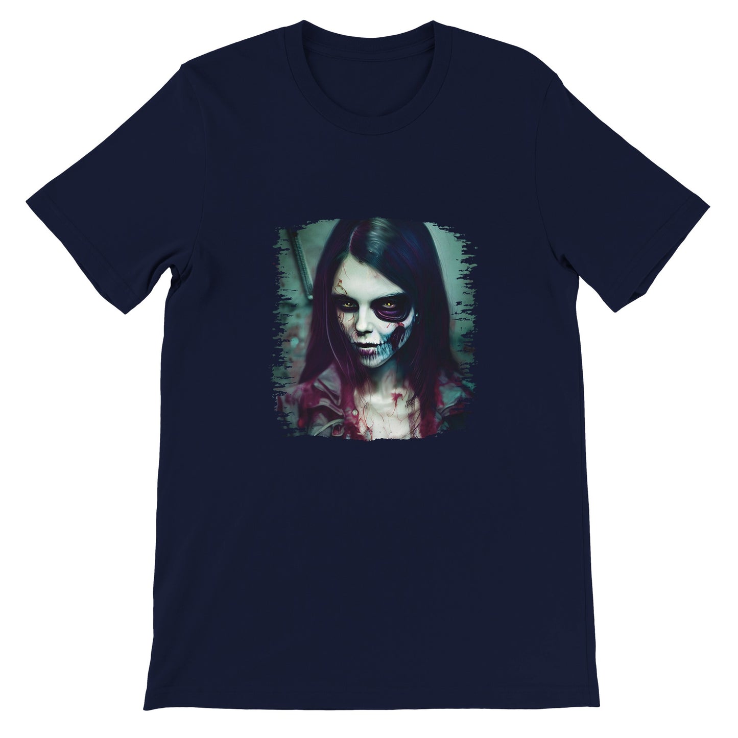 Budget Unisex Crewneck T-shirt/Zombie-Lady