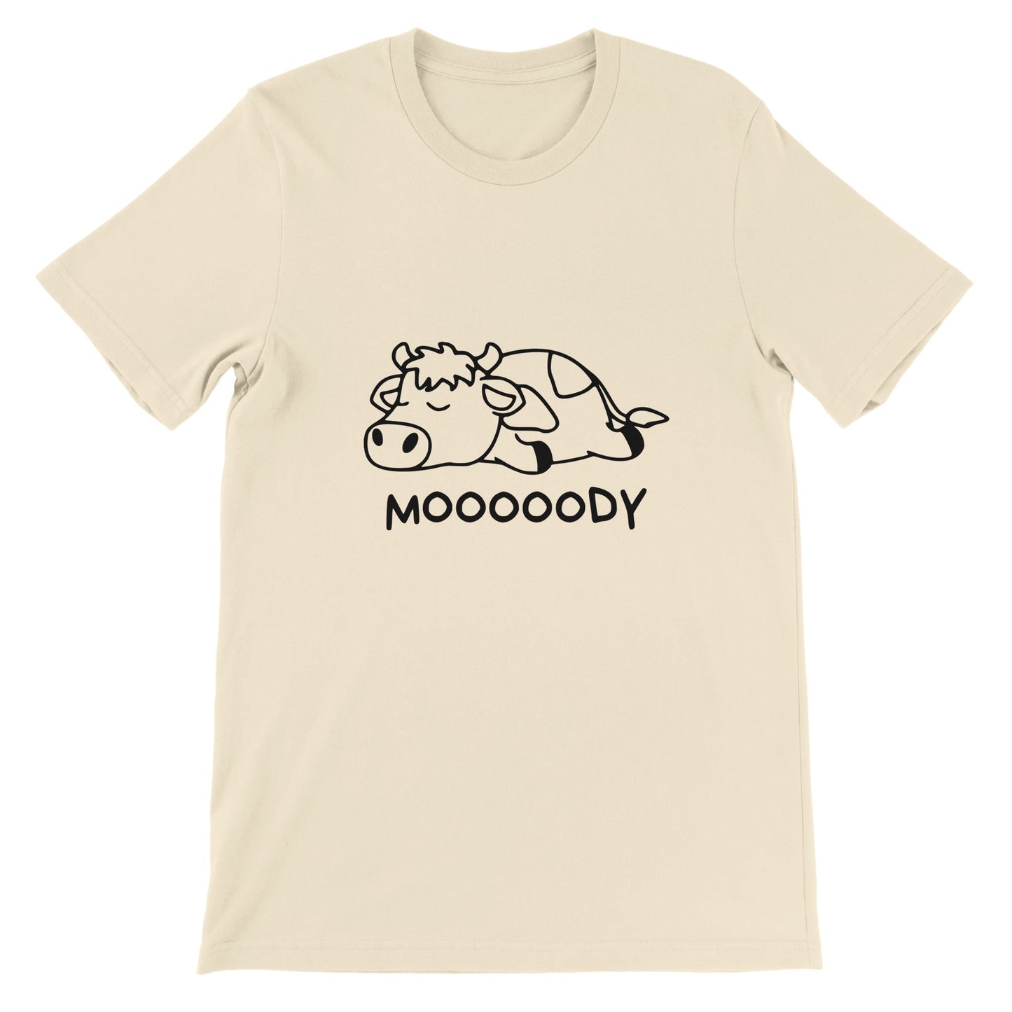 Budget Unisex Crewneck T-shirt/Moody-Cow