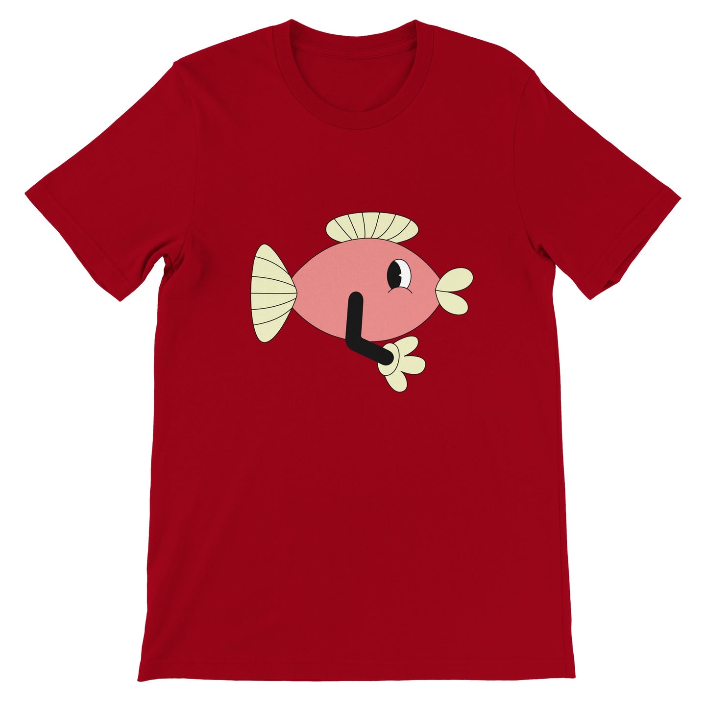 Budget Unisex Crewneck T-shirt/Funny-Fish