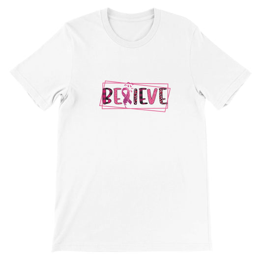Budget Unisex Crewneck T-Shirt/Glaube-Krebs-Motivation